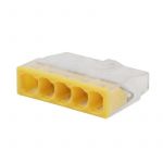 Экспресс-клемма строительно-монтажная СМК 2273-205 5-проводная 0.5-2.5кв.мм (уп.100шт) Rexant 07-3214 Экспресс-клемма строительно-монтажная СМК 2273-205 5-проводная 0.5-2.5кв.мм (уп.100шт) Rexant 07-3214