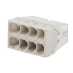 Экспресс-клемма строительно-монтажная СМК 2273-208 8-проводная 0.5-2.5кв.мм (блист.6шт) Rexant 07-3215-6 Экспресс-клемма строительно-монтажная СМК 2273-208 8-проводная 0.5-2.5кв.мм (блист.6шт) Rexant 07-3215-6