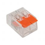 Клемма компактная многоразовая 221-412 2-проводная 0.14-4.0кв.мм (уп.50шт) Rexant 07-5202 Клемма компактная многоразовая 221-412 2-проводная 0.14-4.0кв.мм (уп.50шт) Rexant 07-5202