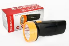 Фонарь аккумуляторный LED3827 5LED аккум. SLA 220В пластик. черн./желт. (кор.) Ultraflash 11241 Фонарь аккумуляторный LED3827 5LED аккум. SLA 220В пластик. черн./желт. (кор.) Ultraflash 11241