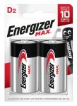 Элемент питания алкалиновый MAX LR20/373 BL2 (2/12/24) (блист.2шт) Energizer E302306800 Элемент питания алкалиновый MAX LR20/373 BL2 (2/12/24) (блист.2шт) Energizer E302306800