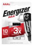 Элемент питания алкалиновый MAX LR03/286 BL2 (2/24/10800) (блист.2шт) Energizer E300157203 Элемент питания алкалиновый MAX LR03/286 BL2 (2/24/10800) (блист.2шт) Energizer E300157203