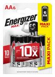 Элемент питания алкалиновый MAX LR6/316 BL6 (6/72) (блист.6шт) Energizer E301533801 Элемент питания алкалиновый MAX LR6/316 BL6 (6/72) (блист.6шт) Energizer E301533801