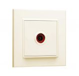 Розетка телевизионная проходная TV 1-м СП Karea IP20 6дБ крем. Makel 56010007 Розетка телевизионная проходная TV 1-м СП Karea IP20 6дБ крем. Makel 56010007