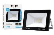 Прожектор светодиодный 30Вт 1700лм 6500К IP65 черн. (TKL) TOKOV ELECTRIC TKL-FL/LED-30-6.5K-IP65 Прожектор светодиодный 30Вт 1700лм 6500К IP65 черн. (TKL) TOKOV ELECTRIC TKL-FL/LED-30-6.5K-IP65