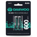 Аккумулятор AAA/HR03 1.2В Ni-MH 600мА.ч BL-2 (уп.2шт) DAEWOO 5043114 Аккумулятор AAA/HR03 1.2В Ni-MH 600мА.ч BL-2 (уп.2шт) DAEWOO 5043114