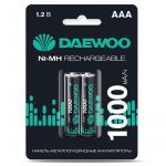Аккумулятор AAA/HR03 1.2В Ni-MH 1000мА.ч BL-2 (уп.2шт) DAEWOO 5043176 Аккумулятор AAA/HR03 1.2В Ni-MH 1000мА.ч BL-2 (уп.2шт) DAEWOO 5043176