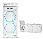 Розетка 3-м ОП Dita 16А IP54 250В с заземл. с крышкой бел. TOKOV ELECTRIC TKL-DT-R3Z-C01-IP54 Розетка 3-м ОП Dita 16А IP54 250В с заземл. с крышкой бел. TOKOV ELECTRIC TKL-DT-R3Z-C01-IP54
