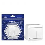 Выключатель 2-кл. ОП Nix 10А IP54 250В бел. TOKOV ELECTRIC TKE-NX-V2-C01-IP54 Выключатель 2-кл. ОП Nix 10А IP54 250В бел. TOKOV ELECTRIC TKE-NX-V2-C01-IP54