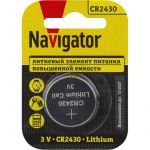 Элемент питания литиевый CR2430 93 828 NBT-CR2430-BP1 (блист.1шт) NAVIGATOR 93828 Элемент питания литиевый CR2430 93 828 NBT-CR2430-BP1 (блист.1шт) NAVIGATOR 93828