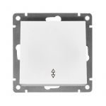 Переключатель проходной 1-кл. СП Афина 10А IP20 механизм бел. Universal A0025 Переключатель проходной 1-кл. СП Афина 10А IP20 механизм бел. Universal A0025