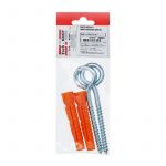 Шуруп-кольцо 8х80 с унив. дюбелем 12.0х71 (уп.2шт) Tech-KREP 109502 Шуруп-кольцо 8х80 с унив. дюбелем 12.0х71 (уп.2шт) Tech-KREP 109502