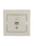 Розетка компьютерная 1-м СП Mira RJ45 крем./крем.. LEZARD 701-0303-139 Розетка компьютерная 1-м СП Mira RJ45 крем./крем.. LEZARD 701-0303-139