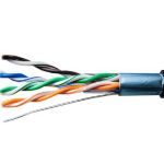 Кабель витая пара F/UTP кат.5e 4х2х24AWG solid CU PE OUTDOOR Standart черн. 305м (м) SUPRLAN 01-1028 Кабель витая пара F/UTP кат.5e 4х2х24AWG solid CU PE OUTDOOR Standart черн. 305м (м) SUPRLAN 01-1028