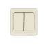 Выключатель 2-кл. СП Валери 10А IP20 сл. кость UNIVersal Б-В0023