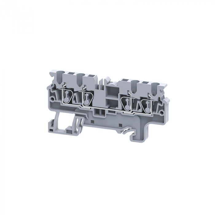 Клемма с четырьмя контактами пружинная OptiClip СX-2.5-QUATTRO-(0.2-4)-I сер. КЭАЗ 289753