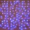 Гирлянда светодиодная "Светодиодный Дождь" 1.5х1.5м 144LED син. 12Вт 230В IP20 с контроллером провод прозр. Neon-Night 235-033