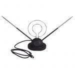 Антенна ТВ комнатная RX-105 телескопич. на подставке с кольцом VHF; UHF 47-860 MHz REXANT 34-0105