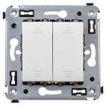 Выключатель 2-кл. 2мод. СП Avanti "Белое облако" 16А IP20 бел. DKC 4400104 Выключатель 2-кл. 2мод. СП Avanti "Белое облако" 16А IP20 бел. DKC 4400104