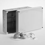 Коробка распределительная ОП 240х195х90мм IP55 без гермет. Ruvinil 67066 Коробка распределительная ОП 240х195х90мм IP55 без гермет. Ruvinil 67066