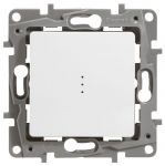 Переключатель 1-кл. СП Etika Plus 10А IP20 250В 10AX с подсветкой безвинтов. зажимы механизм бел. Leg 672215 Переключатель 1-кл. СП Etika Plus 10А IP20 250В 10AX с подсветкой безвинтов. зажимы механизм бел. Leg 672215