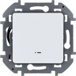 Выключатель 1-кл. Inspiria 10А IP20 250В 10AX с подсветкой/индикацией механизм бел. Leg 673610 Выключатель 1-кл. Inspiria 10А IP20 250В 10AX с подсветкой/индикацией механизм бел. Leg 673610