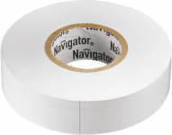 Изолента ПВХ 15мм (рул.10м) бел. NIT-B15-10/WH Navigator 71228 Изолента ПВХ 15мм (рул.10м) бел. NIT-B15-10/WH Navigator 71228