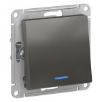Переключатель проходной 1-кл. СП AtlasDesign 10А IP20 (сх. 6а) 10AX с подсветкой механизм сталь SE ATN000963 Переключатель проходной 1-кл. СП AtlasDesign 10А IP20 (сх. 6а) 10AX с подсветкой механизм сталь SE ATN000963