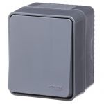 Выключатель 1-кл. AtlasDesign Profi54 IP54 ОП кнопочный 10АХ антрацит SE ATN544015 Выключатель 1-кл. AtlasDesign Profi54 IP54 ОП кнопочный 10АХ антрацит SE ATN544015
