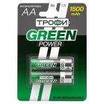 Аккумулятор AA/HR6-2BL 1500мА.ч (блист.2шт) Трофи Б0019500 Аккумулятор AA/HR6-2BL 1500мА.ч (блист.2шт) Трофи Б0019500