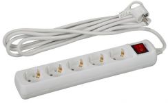 Удлинитель 5х5м с заземл. 10А IP20 UX-5es-5m ПВС 3х0.75 с выкл. Эра Б0035758 Удлинитель 5х5м с заземл. 10А IP20 UX-5es-5m ПВС 3х0.75 с выкл. Эра Б0035758