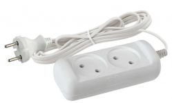Удлинитель 2х3м без заземл. 6А IP20 UX-2-3m ШВВП 2х0.75 Эра Б0038558 Удлинитель 2х3м без заземл. 6А IP20 UX-2-3m ШВВП 2х0.75 Эра Б0038558