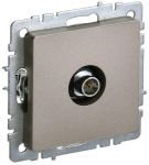 Розетка телевизионная оконечная TV СП Brite РТВ11-0-БрШ шампань IEK BR-A10-O-K37 Розетка телевизионная оконечная TV СП Brite РТВ11-0-БрШ шампань IEK BR-A10-O-K37