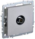 Розетка телевизионная оконечная TV СП Brite РТВ11-0-БрА алюм. IEK BR-A10-O-K47 Розетка телевизионная оконечная TV СП Brite РТВ11-0-БрА алюм. IEK BR-A10-O-K47