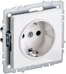 Розетка BRITE РС11-1-0-БрБ 16А с заземл. без защ. шторки бел. IEK BR-R11-16-K01 Розетка BRITE РС11-1-0-БрБ 16А с заземл. без защ. шторки бел. IEK BR-R11-16-K01