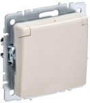Розетка BRITE РСбш10-3-БрКр 16А IP20 с заземл. защ. шторки с крышкой беж. IEK BR-R16-16-K10 Розетка BRITE РСбш10-3-БрКр 16А IP20 с заземл. защ. шторки с крышкой беж. IEK BR-R16-16-K10