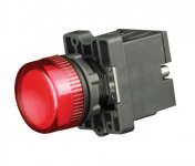 Лампа сигнальная в пластиковом корпусе LED 220В желтая Лампа сигнальная в пластиковом корпусе LED 220В желтая