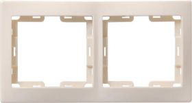 Рамка 2-м КВАРТА РГ-4-ККм горизонт. крем. IEK EMK20-K33-DM Рамка 2-м КВАРТА РГ-4-ККм горизонт. крем. IEK EMK20-K33-DM
