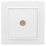 Розетка телевизионная TV 1-м СП Минск 5-862МГц 75Ом бел. Basic EKF ERA00-027-10 Розетка телевизионная TV 1-м СП Минск 5-862МГц 75Ом бел. Basic EKF ERA00-027-10