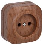 Розетка 1-м ОП GLORY РС20-2-ХД 10А без заземл. дуб IEK ERH10-K24-10 Розетка 1-м ОП GLORY РС20-2-ХД 10А без заземл. дуб IEK ERH10-K24-10