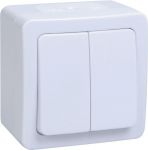 Выключатель 2-кл. ОП Гермес Plus 10А IP54 ВС20-2-0-ГПБ бел. IEK EVMP20-K01-10-54-EC Выключатель 2-кл. ОП Гермес Plus 10А IP54 ВС20-2-0-ГПБ бел. IEK EVMP20-K01-10-54-EC