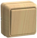 Выключатель 1-кл. ОП Октава 10А IP20 ВС20-1-0-ОС сосна IEK EVO10-K03-10-DC Выключатель 1-кл. ОП Октава 10А IP20 ВС20-1-0-ОС сосна IEK EVO10-K03-10-DC