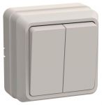 Выключатель 2-кл. ОП Октава 10А IP20 ВС20-2-0-ОКм крем. IEK EVO20-K33-10-DC Выключатель 2-кл. ОП Октава 10А IP20 ВС20-2-0-ОКм крем. IEK EVO20-K33-10-DC