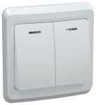 Выключатель 2-кл. СП Вега 10А IP20 ВС10-2-1-ВБ с индикацией бел. IEK EVV21-K01-10-DM Выключатель 2-кл. СП Вега 10А IP20 ВС10-2-1-ВБ с индикацией бел. IEK EVV21-K01-10-DM