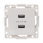 Розетка USB 2-м Стокгольм 2.1А механизм бел. PROxima EKF EYR16-028-10-2USB Розетка USB 2-м Стокгольм 2.1А механизм бел. PROxima EKF EYR16-028-10-2USB