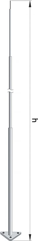 Мачта секционная для пассивного молниеприемника, 22 м