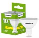 Лампа светодиодная MR16 10Вт софит 3000К GU5.3 230В GENERICA LL-MR16-10-230-30-GU5-G Лампа светодиодная MR16 10Вт софит 3000К GU5.3 230В GENERICA LL-MR16-10-230-30-GU5-G