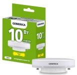 Лампа светодиодная T80 10Вт таблетка 3000К GX53 230В GENERICA LL-T80-10-230-30-GX53-G Лампа светодиодная T80 10Вт таблетка 3000К GX53 230В GENERICA LL-T80-10-230-30-GX53-G