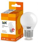 Лампа светодиодная ECO G45 5Вт шар 3000К тепл. бел. E27 450лм 230-240В IEK LLE-G45-5-230-30-E27 Лампа светодиодная ECO G45 5Вт шар 3000К тепл. бел. E27 450лм 230-240В IEK LLE-G45-5-230-30-E27