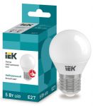 Лампа светодиодная Eco G45 5Вт шар 4000К нейтр. бел. E27 450лм 230-240В IEK LLE-G45-5-230-40-E27 Лампа светодиодная Eco G45 5Вт шар 4000К нейтр. бел. E27 450лм 230-240В IEK LLE-G45-5-230-40-E27